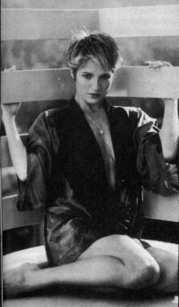 Penny wearing a robe