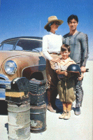 Young Buckaroo and parents